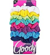 Goody Ouchless Womens Hair Scrunchie - 8 Count, Assorted Rainbow - Suitable for All Hair Types - ...