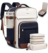 LOVEVOOK Travel Backpack for Women &amp; Men - 17.3 Inch Carry On Backpack &amp; Personal Item Backpack f...