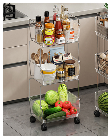 Rolling Cart with Wheels