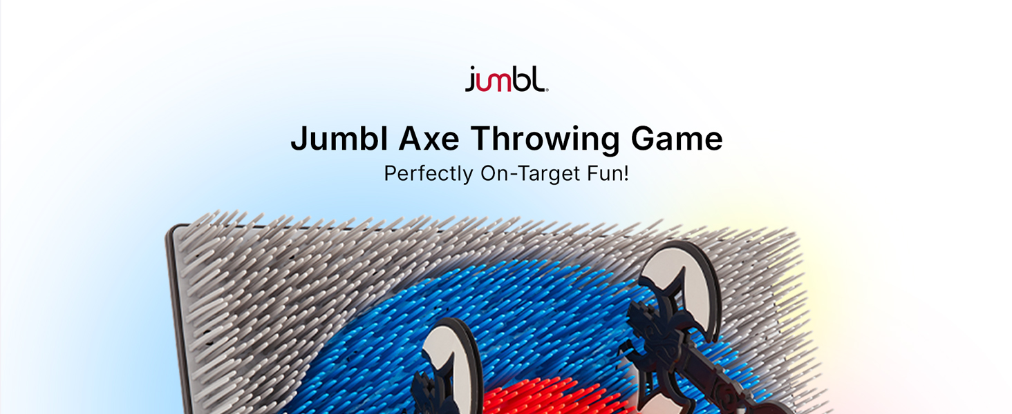 Jumbl Wall-Mounted Axe Throwing Game Set