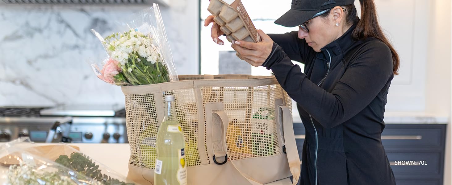 Mission CASSI Gear Tote Unpacking Groceries