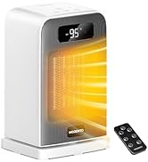 MORENTO Space Heater, 70° Oscillation, LED Display, 12H Timer, Thermostat, Overheat Protection, E...