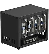 UCTRONICS Upgraded Complete Enclosure for Raspberry Pi Cluster, Compatible with Pi 4B, 3B+/3B, an...
