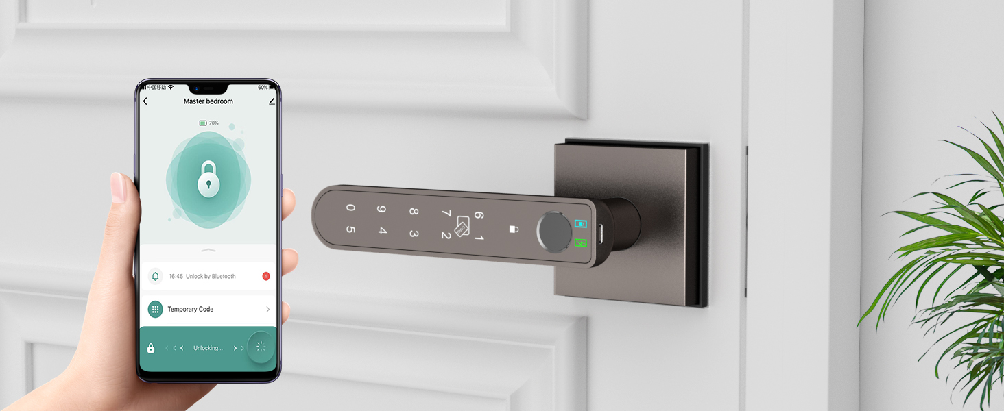 Smart Door Handle grey