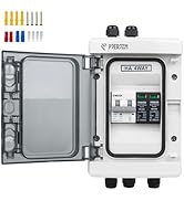 Pjerjzn Solar Combiner Box (1-in-1-Out/2-in-2-Out/4-in-4-Out) PV Combiner Box with 1000V DC 40A M...