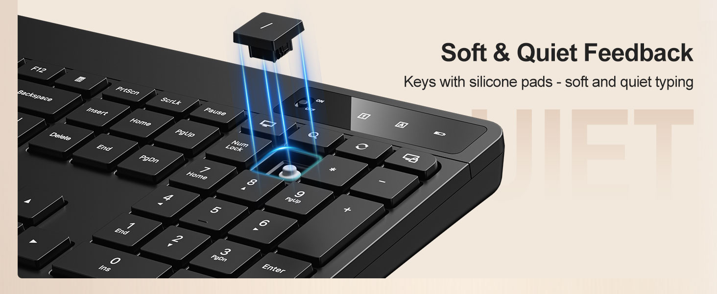soft &amp;amp; quiet keyboard