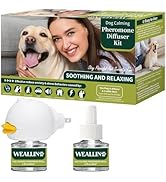 Woyamay Dog Calming Diffuser Kit - Dog Pheromones for Anxiety Relief-3-in-1 Kit with 1 Diffuser+2...