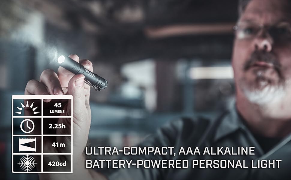 Streamlight 66318 MicroStream "AAA" Battery Powered LED Flashlight, Black