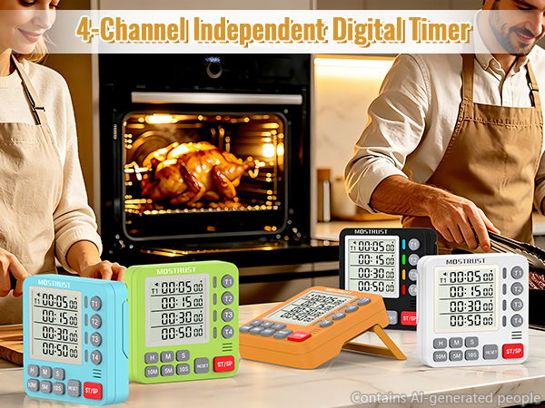 4 channels timer