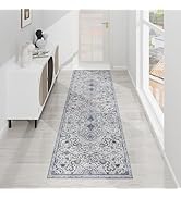 SALLOUS Vinyl Mat, 6x2ft Runner Rug for Hallway, Non-Slip Floor Mat, Waterproof Washable Vinyl Ar...