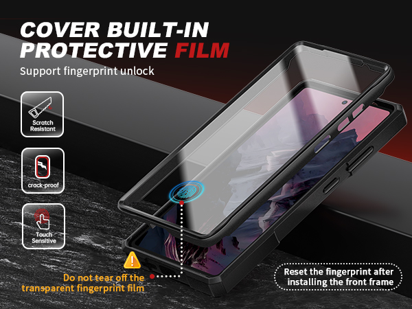 Cover Built-in Screen Protector