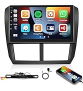 UNITOPSCI Car Radio for Subaru Forester 2008-2012 Car Stereo with CarPlay Android Auto Bluetooth ...
