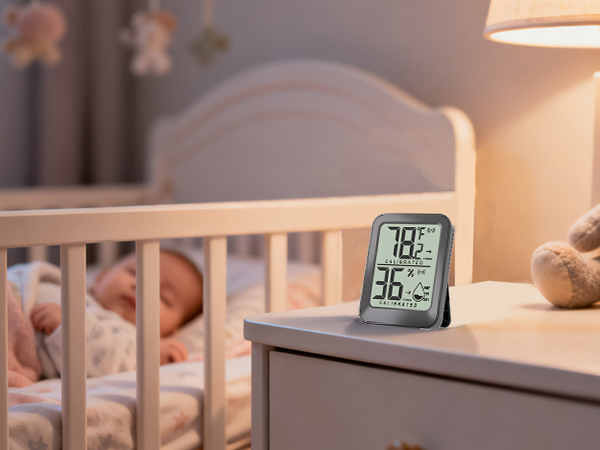 thermometer and humidity gauge for baby room