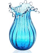 8inch Blown Glass Bubble Vase Collection Modern Art Flower Vase Decoration for Home Decor Living ...