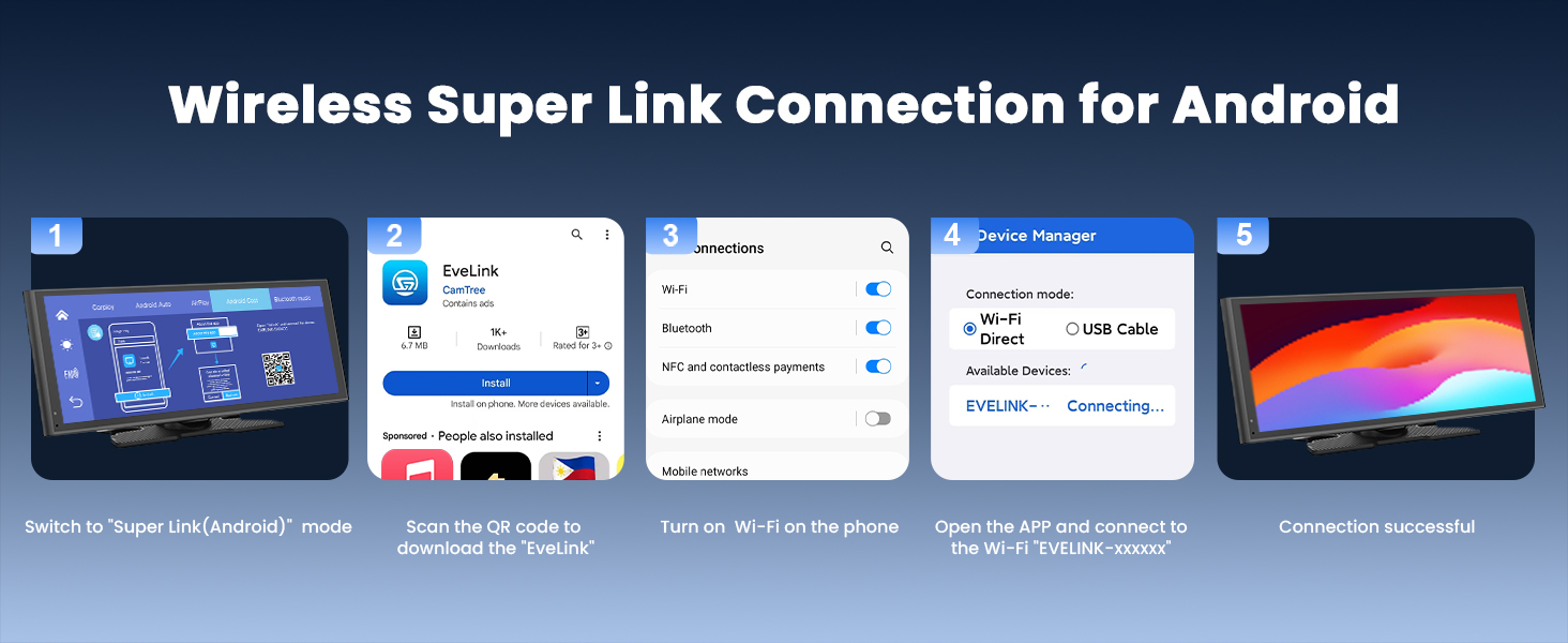 Wireless Super Link Connection for Android