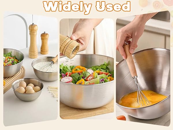 mixing bowls stainless steel