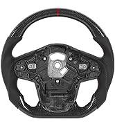Steering Wheel, Carbon Fiber Automotive Racing Nappa Perforated Leather Fit for GR Supra A90 2020+