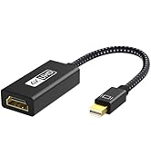 IVANKY 4K Active Mini DisplayPort to HDMI Adapter, 4K@60Hz, Thunderbolt 1&amp;2 to HDMI [0.24m/0.65FT...