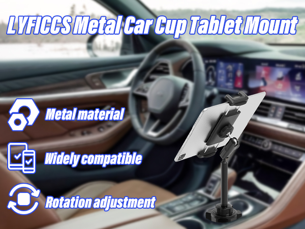 car cup holder tablet mount 