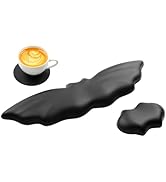 Tscuite Keyboard Wrist Rest - Leather Halloween Bat Wrist Pad for Mouse Wrist Rest with Non-Slip ...