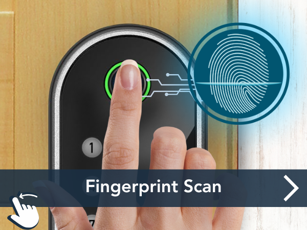 fingerprint unlocking door lock