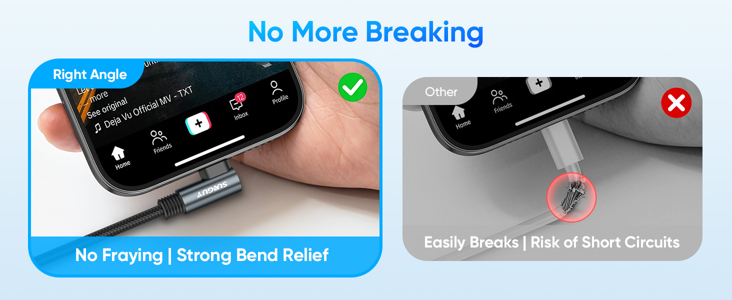 Right Angle USB C Design - No More Breaking