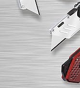 KATA 3-Pack Heavy Duty Box Cutter Folding Utility Knife With Zinc Alloy Body, Quick Change Blades...