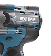 Cordless Impact Wrench 1/2 Inch, 1500 N.m/1106ft-lbs Brushless Impact Wrench Gun Compatible with ...