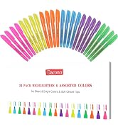 Dacono Highlighters Assorted Colors, 24 Pack Bulk Highlighters with Chisel Tip, Colored Highlight...