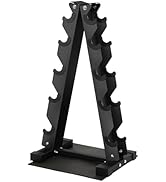 Fitvids Dumbbell Rack A-Frame Weight Rack 4-Tier 5-Tier A-Shape Vertical Rack for Home Gym, Multi...