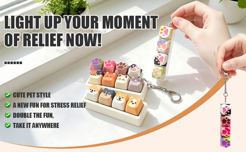 Cute Cat Keyboard Fidget Toy