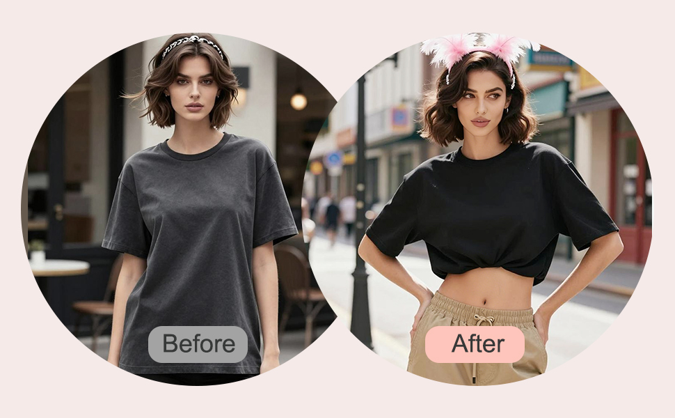 lastic Waist Band to Change The Style &amp;amp; Secure Sweaters &amp;amp; Tops