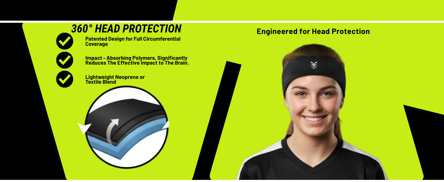 protective headband, soccer headguard, impact headband, concussion band, sports headgear