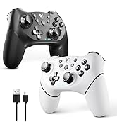 AceGamer Wireless Pro Controller for Nintendo Switch/Lite/OLED/Switch 2/PC, 2 pack, Dual Vibratio...