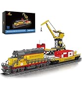 JMBricklayer Train Set 51109,City Train Building Blocks Toy with Train Tracks, EMD SD40-2 Diesel ...