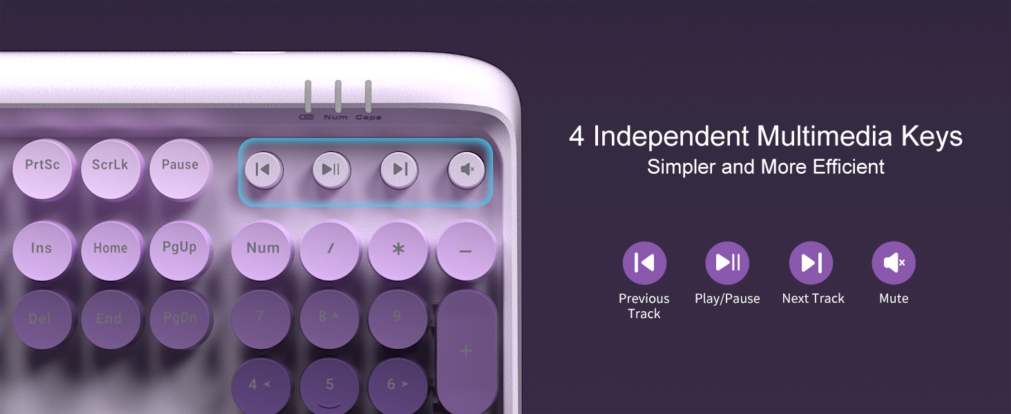 4 Independent Multimedia Keys