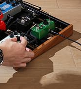 Donner Guitar Effects Pedal Board, DB-S300 Extra Large Power Supply Pedalboard Set with Convertib...