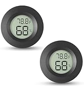 Atogou 2-Pack Mini Hygrometer &amp; Thermometer, Indoor Outdoor Digital Humidity Meter Gauge Temperat...