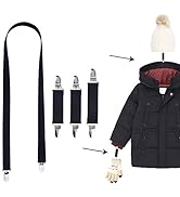 TRIWONDER Mitten Clips Elastic Stainless Steel Gloves Clips for Toddler Kids Teen Adults