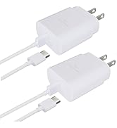 Samsung USB C Wall Charger,2-Pack PD 25W Super Fast Charger Whit USB C Fast Charging Cable for Sa...