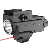 PASIION Pistol Light with Red Laser – Rechargeable 800 Lumens Gun Light for Handguns, Fits Glock ...