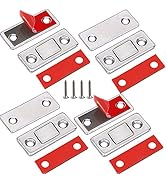 Cabinet Magnetic Catch Jiayi 4 Pack Ultra Thin Cabinet Door Magnetic Catch for Drawer Magnets Adh...