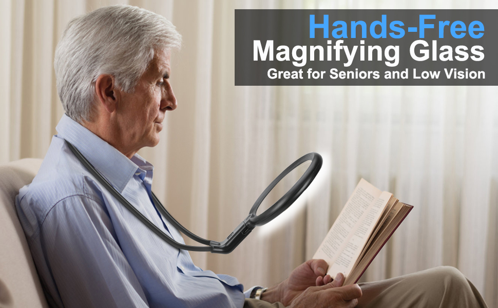 magnifying glass with light hands free