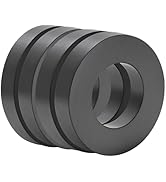 Large Magnet - Grade 10 Big Magnets Heavy Duty, OD60 x ID32 x 10mm Strong Round Magnets for Indus...