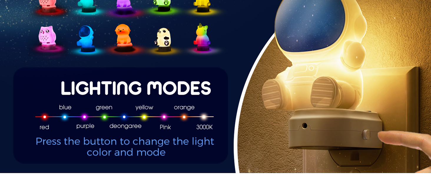 3 lighting modes