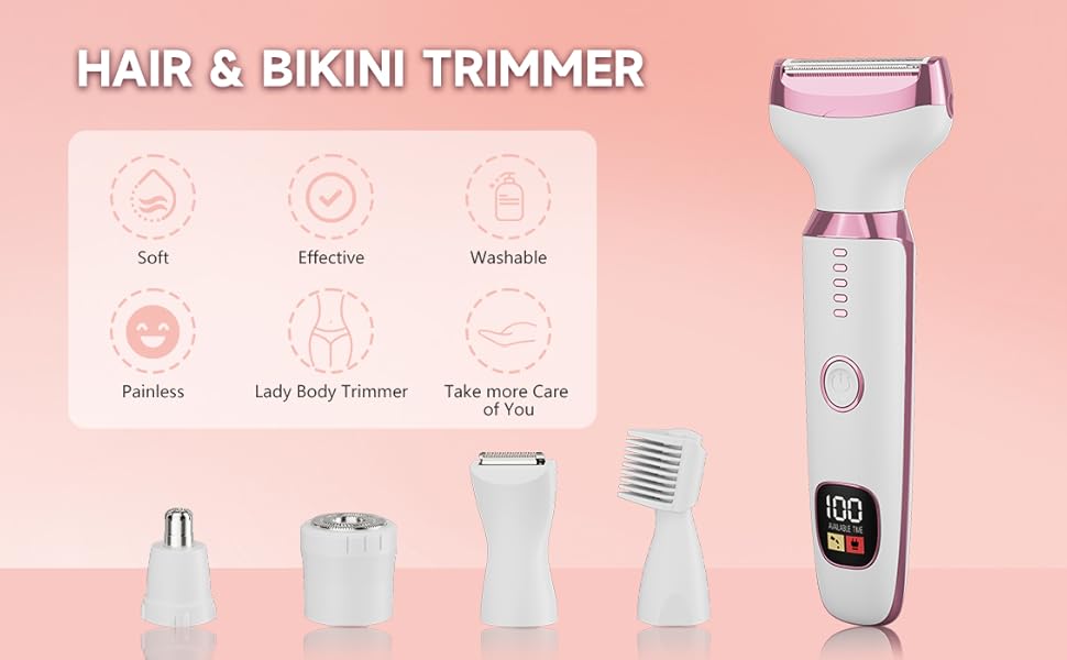 Electric Razor Shavers for Women 5 in 1 Electric Shaver for Women