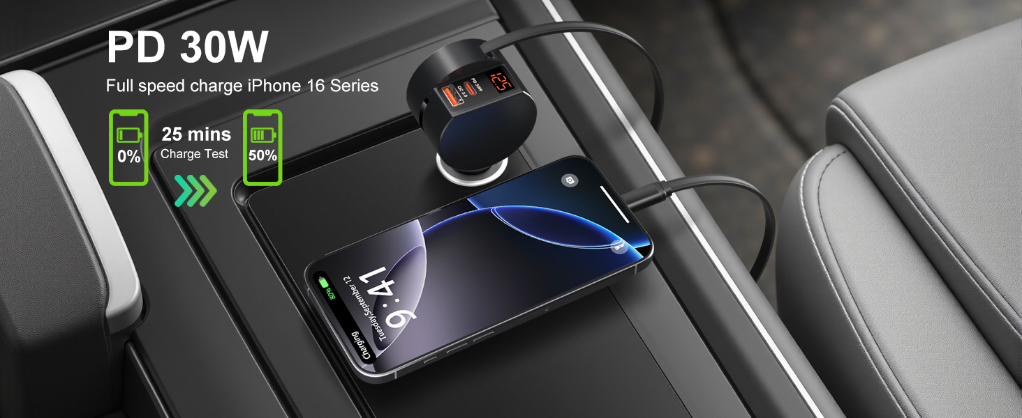 retractable car charger