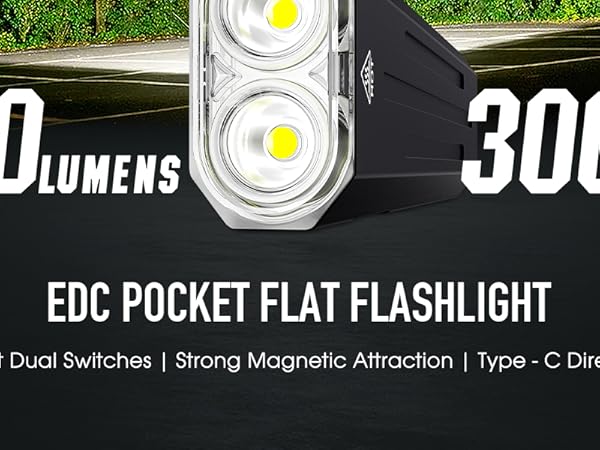 slim flat flashlight