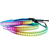 WS2815 Individually Addressable RGB LED Strip (Upgraded WS2812B) 3.2ft 144Pixels Smart Flexible D...
