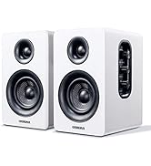 Sanyun SW208 3" Active Bluetooth 5.0 Bookshelf Speakers – 60W Carbon Fiber Speaker Unit - Built-i...